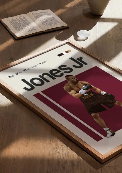 Legendary boxer Roy Jones Jr poster for sports fans and collectors