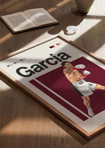 King Ryan Garcia artwork for game rooms and boxing enthusiasts