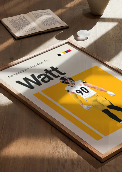 Football wall art for Steelers fans and collectors