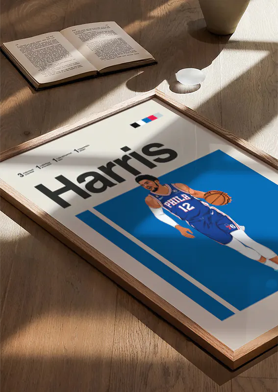 Modern Tobias Harris illustration print
