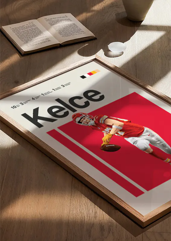 Perfect football decor for Chiefs fans and sports lovers
