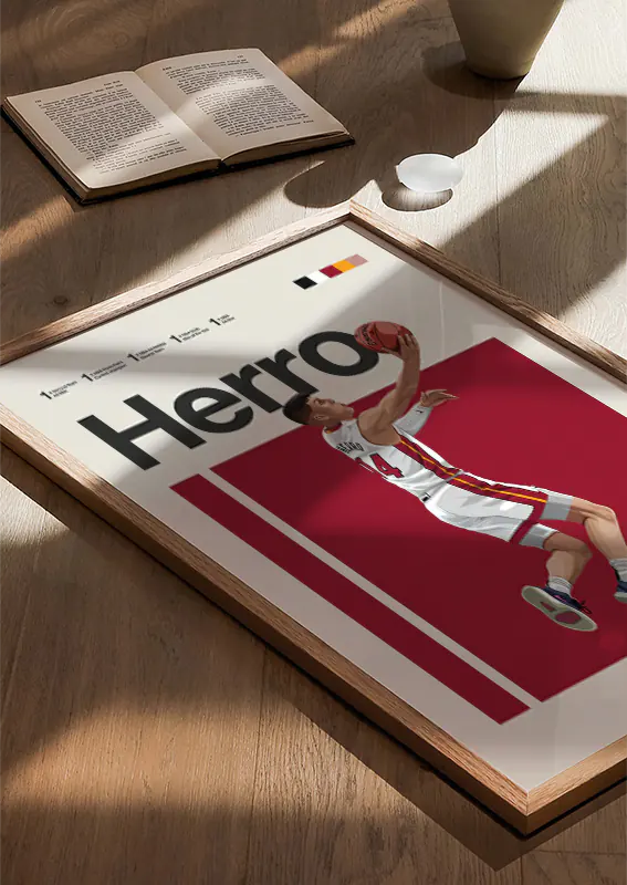 Tyler Herro dunk poster for basketball fans