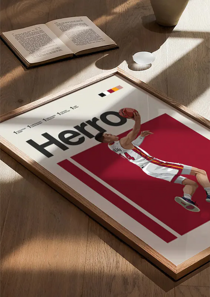 Tyler Herro dunk poster for basketball fans